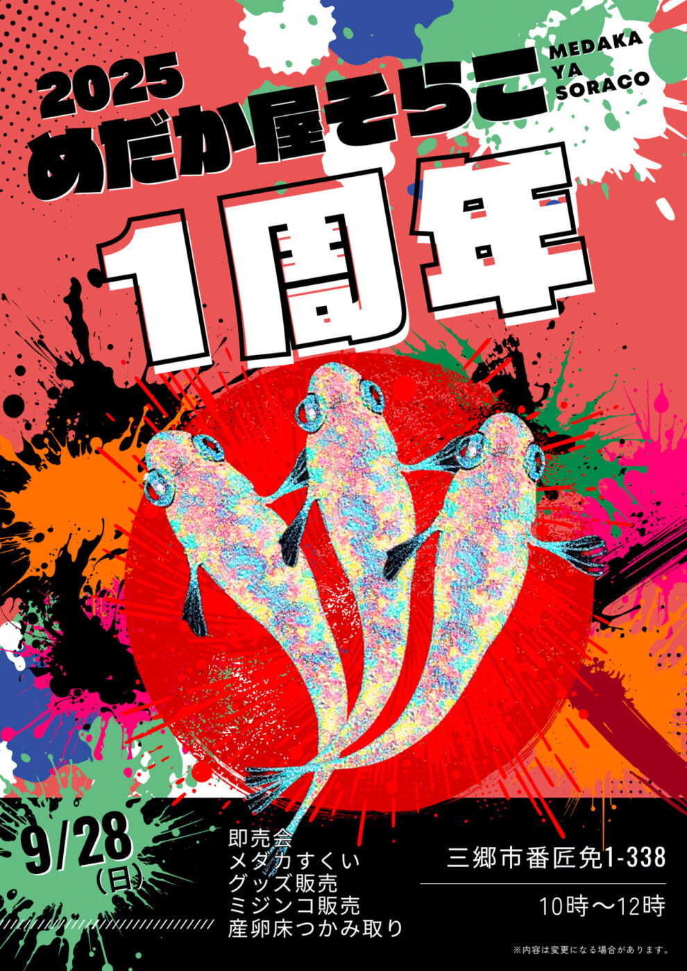 めだか次の発送2月28日さん 来週もめだかが入荷する事になりましたので、さらに3本増設しました